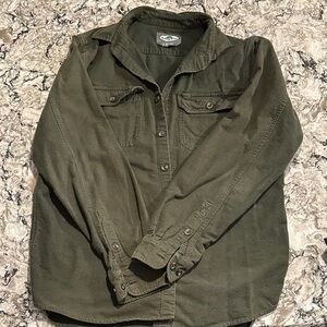Forest Green Men's Casual Button Down Shirt